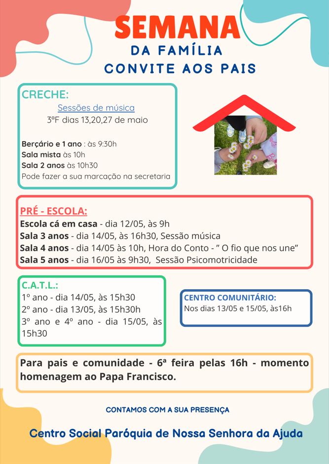 Folheto semana da familia